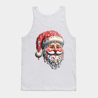 Surreal Melting Santa Tank Top